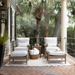 Berlin Gardens Camden Club Chairs, End Table, Ottomans in Weatherwood
