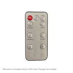 Sullivan Christmas Artificial Christmas Tree Remote for LED Color Change Tree Models - Buttons on remote include: On, Off, Timer, Steady, Fade, Twinkle, Flash, Decrease Dim, Increase Dim