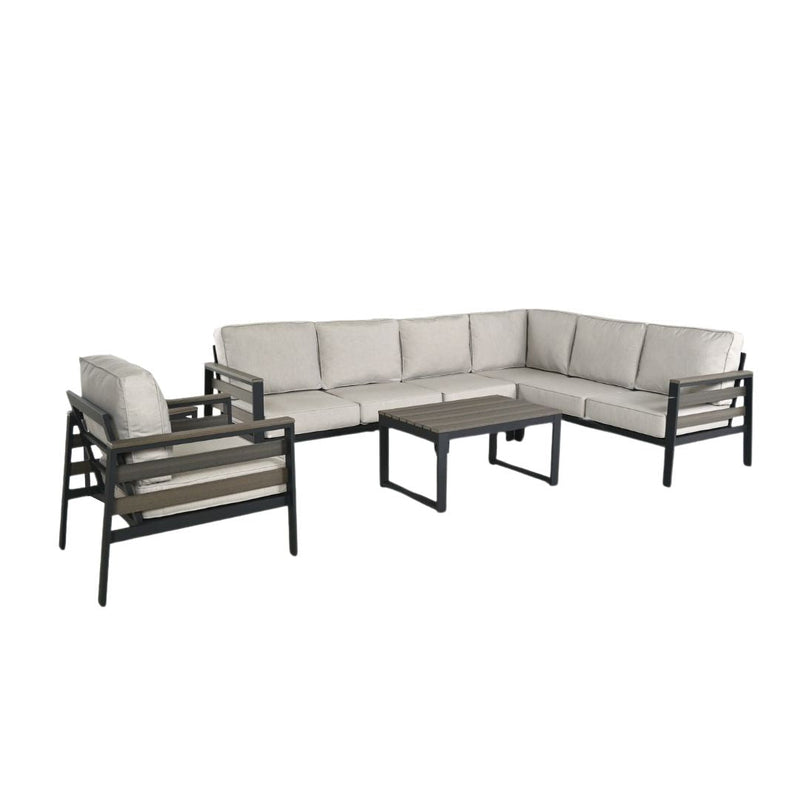 Hixon Panel Sectional Deep Seating Set (7 Piece Set) - Sullivan Hardware & Garden
