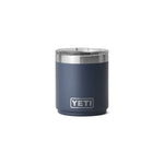 Yeti Rambler 10oz Lowball Tumbler 2.0 in Navy with white background