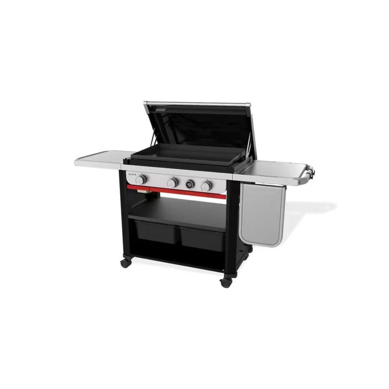Slate 30" Rust - Resistant Griddle with Extendable Side Table - Sullivan Hardware & Garden