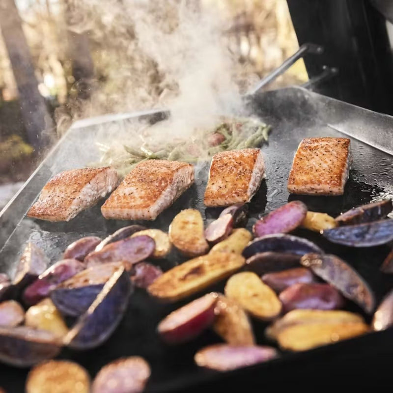 Slate 30" Rust - Resistant Griddle with Extendable Side Table - Sullivan Hardware & Garden