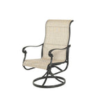 Angled view of Hanamint Valbonne Swivel Rocker with white background