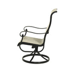 Side of Hanamint Valbonne Swivel Rocker with white background