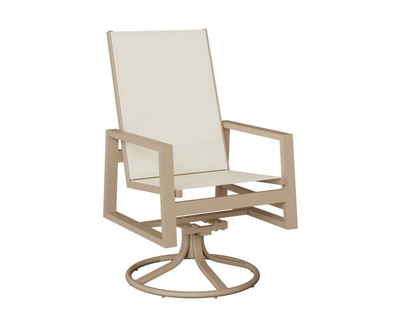 Vida High Back Sling Swivel Rocker Dining Chair - Sullivan Hardware & Garden