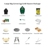 Large Big Green Egg Grill Master Package
