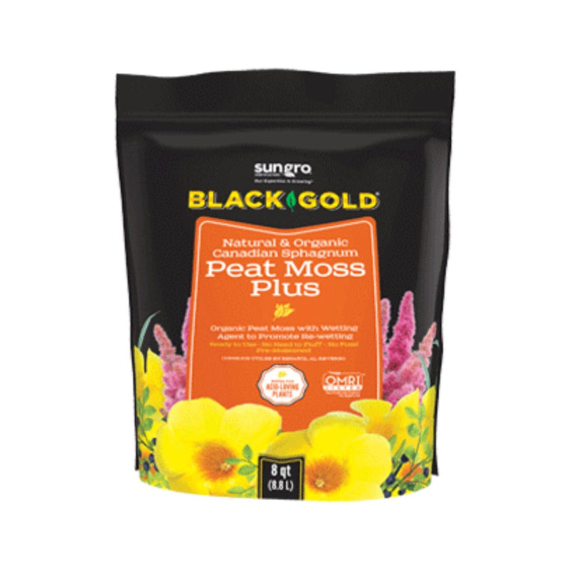 Black Gold Canadian Sphagnum Peat Moss Plus (8 Qt.) - Sullivan Hardware & Garden