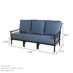 Hanamint Stratford Estate 3 Seater Sofa Set (3 Piece Set) - Sullivan Hardware & Garden