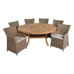 Komodo 70" Round Dining Set (7 Piece Set) - Sullivan Hardware & Garden