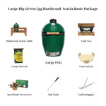 Large Big Green Egg Hardwood Acacia Table Basic Package - Sullivan Hardware & Garden