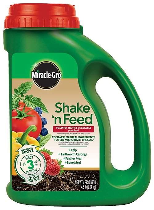 Miracle Gro Shake 'n Feed Fruit and Vegetable Plant Food - Sullivan Hardware & Garden