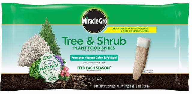Miracle Gro Tree & Shrub Plant Food Spikes - Sullivan Hardware & Garden
