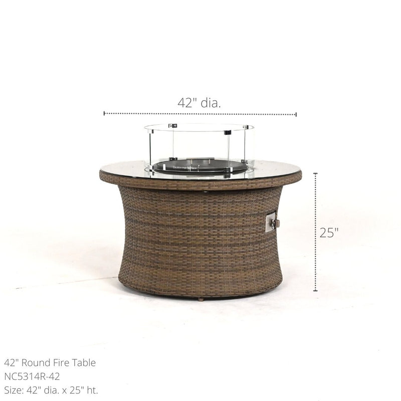 North Cape Cabo 42" Round Fire Table - Sullivan Hardware & Garden