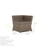 North Cape Cabo Sectional Deep Seating Set (6 Piece Set) - Sullivan Hardware & Garden