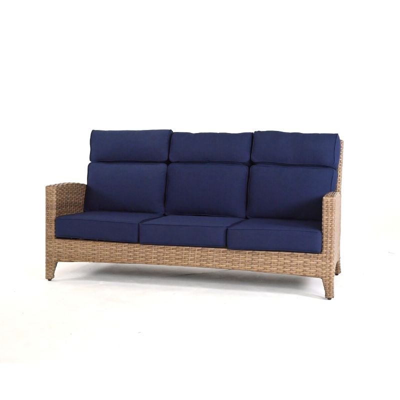 Navy blue 3 online seater sofa